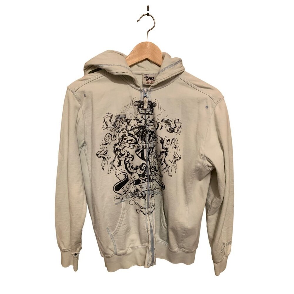 Vintage Triple Five Soul Boys L 16-18‎ (Women can wear) Rare Hoodie Graphic Blue